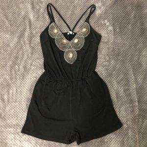 Cute Black Romper